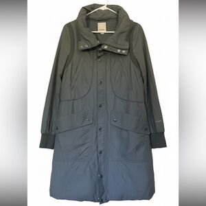 DIESEL Women's XS Long Coat Olive Green